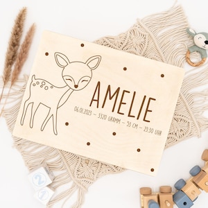Personalisierte Baby-Erinnerungskiste, Babygeschenk Geburt, Erinnerungskiste, Erinnerungsbox Baby, Geschenk zur Geburt, Taufgeschenk Baby