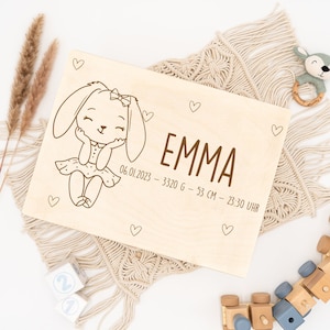 Personalisierte Baby-Erinnerungskiste, Babygeschenk Geburt, Erinnerungskiste, Erinnerungsbox Baby, Geschenk zur Geburt, Taufgeschenk Baby