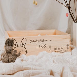 Spersonalizowane pudełko wielkanocne, koszyczek wielkanocny z drewna, gniazdko wielkanocne, prezent wielkanocny dla dzieci, spersonalizowane pudełko wielkanocne, prezent wielkanocny, dekoracja wielkanocna