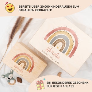 Personalisierte Baby-Erinnerungskiste, Babygeschenk Geburt, Erinnerungskiste, Erinnerungsbox Baby, Geschenk zur Geburt, Taufgeschenk Baby Bild 4