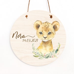 Targhetta per la camera dei bambini, bambini, regalo per neonati, personalizzato, regalo di compleanno, regalo per battesimo, targa in legno, nome, decorazione, targa