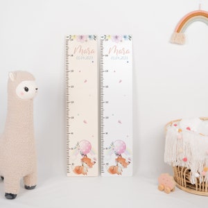 Kindermaatstok gepersonaliseerd 65 -150 cm, maatstok, doopcadeau, kinderkamer, verjaardagscadeau, babycadeau geboorte, houten maatstok