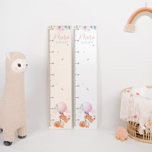 Children's measuring stick personalized 65 150 cm, measuring bar, christening gift, children's room, birthday gift, baby gift birth, wooden measuring stick image 1