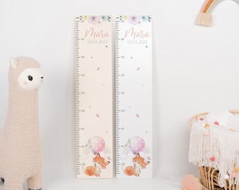 Personalized children's height chart 65-150 cm, measuring bar, christening gift, children's room, birthday gift, baby gift birth, wooden height chart