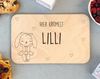 Frühstücksbrettchen Kinder, Baby Geschenk, Brettchen personalisiert, Geburtstagsgeschenk, Holzbrett mit Gravur, Frühstücksbrett,Taufgeschenk