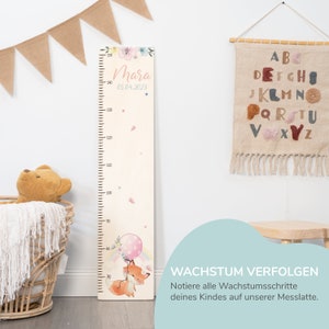 Children's measuring stick personalized 65 150 cm, measuring bar, christening gift, children's room, birthday gift, baby gift birth, wooden measuring stick image 7