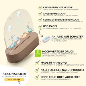 Personalisierte Nachtlampe mit Name LED-Licht fürs Kinderzimmer
personalisiertes Geschenk Geburt oder Taufe
Kinderzimmer Nachtlicht mit Tiermotiv und personalisiert
Holz Nachtlampe mit Wunschname  ideales Geschenk für Mädchen und Jungen
Einschlafhilfe personalisierte Nachtlampe mit Waldtier-Motiv fürs Kinderzimmer
Dimmbare LED-Lampe mit Namen – Kinder Nachtlicht personalisiert
Nachtlicht aus Holz Babyzimmer
Nachtlicht mit Regenbogen-Motiv und Wunschname – 
Geschenkidee zur Geburt oder Babyparty