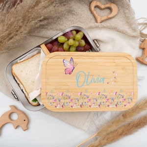 Brotdose Kinder Personalisiert - Edelstahl Lunchbox mit Namen, Vesperdose für Baby  Kids, Ideal für Kindergarten & Schule