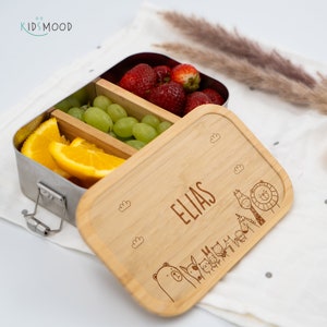 Lunch box personnalisée, lunch box enfants, lunch box, Kidsmood, lunch box inox, lunch box, enfants, bébé Lunch box personnalisée pour enfants image 8