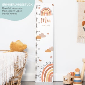 Children's measuring stick personalized 65 150 cm, measuring bar, christening gift, children's room, birthday gift, baby gift birth, wooden measuring stick image 6