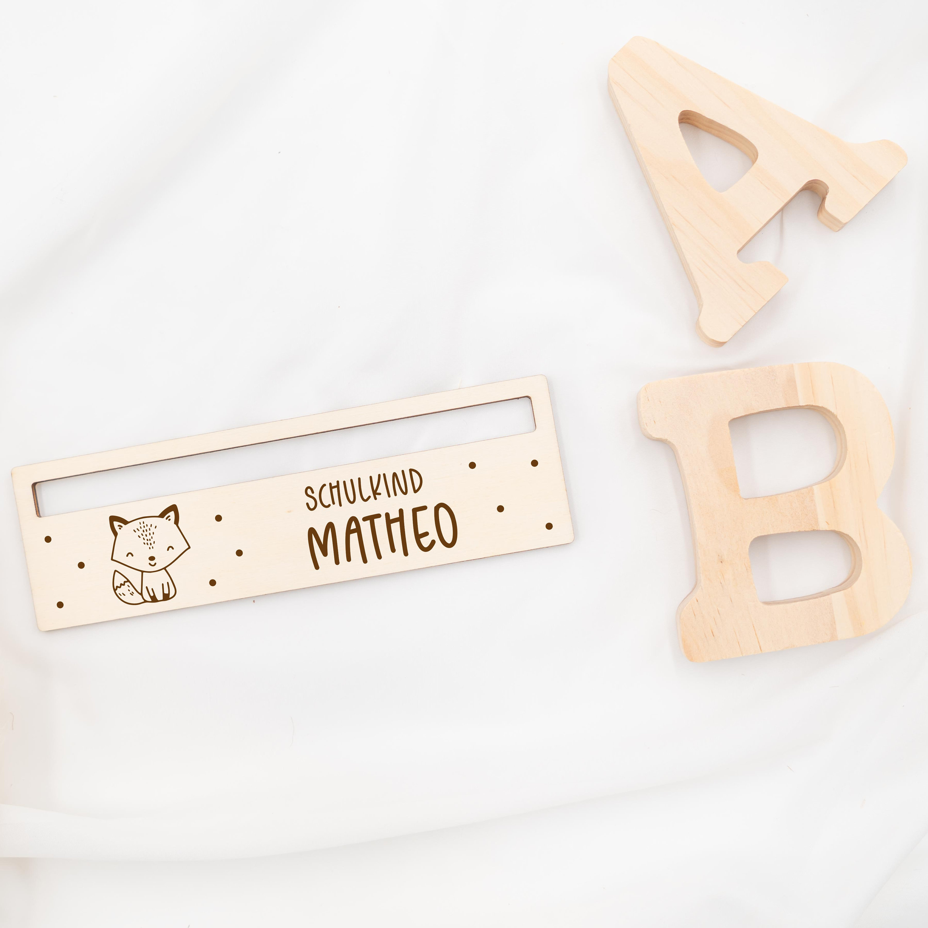 Personalized Wooden Ruler Reading Aid, School Enrollment Gifts for the Start of School, Individual School Child Gift, School Introduction