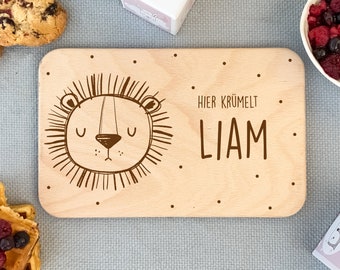 Breakfast board children, baby gift, board personalized, birthday gift, wooden board with engraving, breakfast board, christening gift