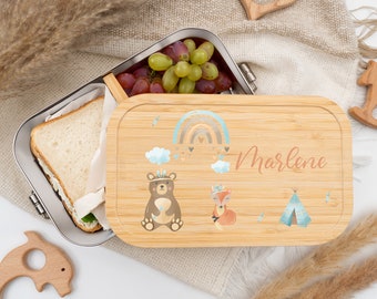 Lunchbox gepersonaliseerd, lunchbox kinderen, lunchbox, Kidsmood, lunchbox RVS, lunchbox, snackbox, baby gepersonaliseerde lunchbox kinderen