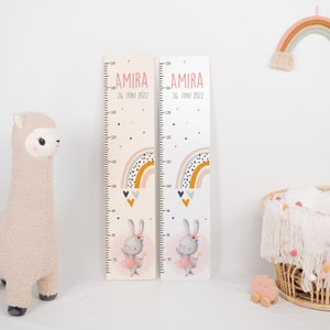 Tabela de altura infantil personalizada 65-150 cm, barra de medição, presente de batizado, quarto infantil, presente de aniversário, presente de nascimento de bebê, tabela de altura de madeira