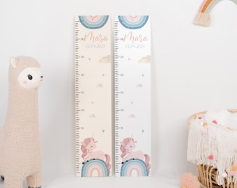 Personalized children's height chart 65-150 cm, measuring bar, christening gift, children's room, birthday gift, baby gift birth, wooden height chart