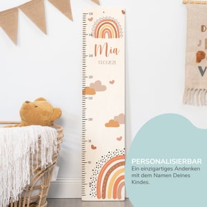 Children's measuring stick personalized 65 150 cm, measuring bar, christening gift, children's room, birthday gift, baby gift birth, wooden measuring stick image 7