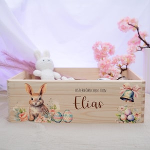 Osterkiste personalisiert, Osterkörbchen, Osternest, Osterkiste Holz, Osterbox, Ostern Baby, Ostern Kind, Ostergeschenk, Geschenk Ostern