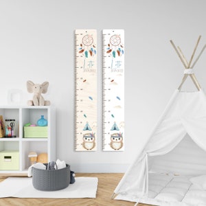 Baliza de altura personalizada XL 65-170 cm em madeira/alumínio para crianças, com nome e motivo, barra de medição, presente de batizado, quarto infantil, aniversário