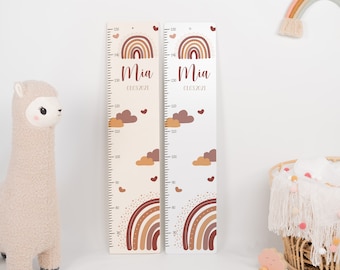 Personalized children's height chart 65-150 cm, measuring bar, christening gift, children's room, birthday gift, baby gift birth, wooden height chart