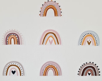 Calcomanía de pared de arcoíris, pegatina de pared, pegatina de pared para habitación de niños/bebé, pegatina de puerta, pegatina de puerta, pegatina de pared, decoración, pegatina de arcoíris