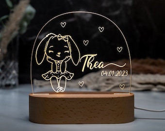 LAMPADA A ILLUSIONE 3D per Cucciolo Di Cane, Luce Notturna a LED