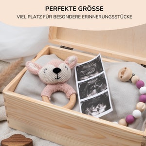 Personalisierte Baby-Erinnerungskiste, Babygeschenk Geburt, Erinnerungskiste, Erinnerungsbox Baby, Geschenk zur Geburt, Taufgeschenk Baby Bild 6