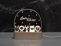 Personalized rainbow night lamp made of acrylic, baby gift birth, christening gift, children's room, birthday gift, bedside lamp