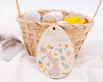 Décoration de Pâques en bois personnalisée | Cadeau de Pâques | Pendentif de Pâques avec nom | Pâques | Pendentif de Pâques | Pendentif en bois | Nid de Pâques | Panier de Pâques