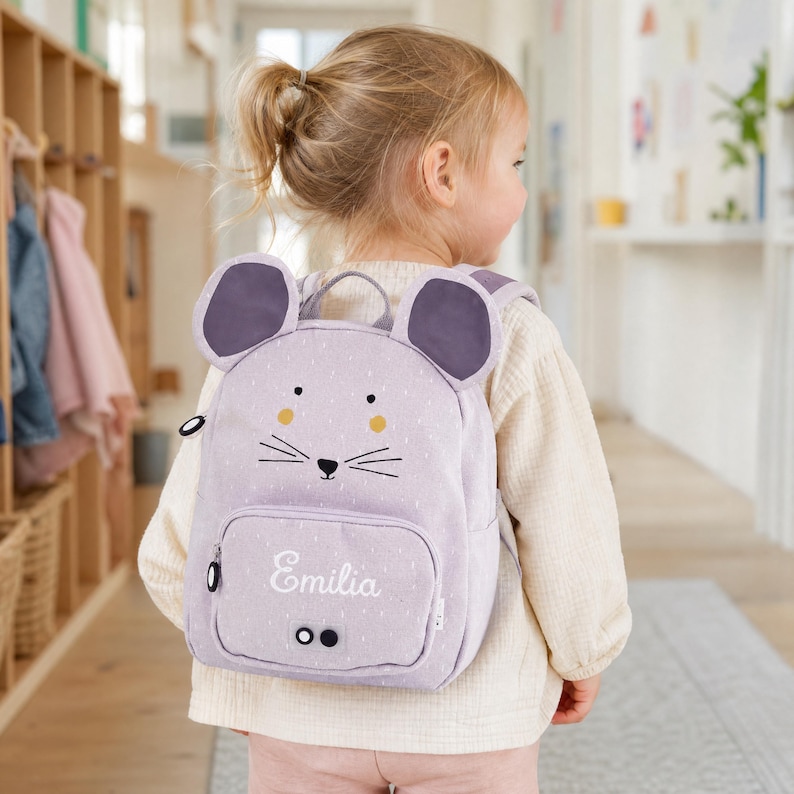 Kindergartentasche mit Vordertasche und großen kinderfreundlichen Reißverschlussgriffen