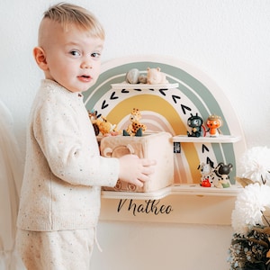 Tonieregal personalisiert mit Name für 22 Figuren & Toniebox aus Holz, Toniebox Regal, Regal für Toniebox, Kinderzimmer Deko, Baby Geschenk