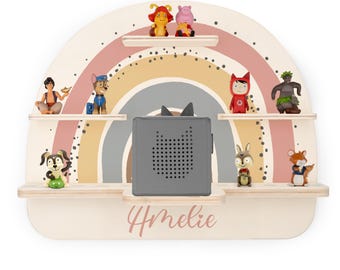 Tonie shelf personalized with name for 22 figures, Toniebox shelf, Tony shelf, Toniebox shelf, christening gift, birth gift, gift child