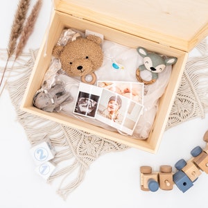 Boîte à souvenirs bébé personnalisée, cadeau bébé naissance, boîte à souvenirs, boîte à souvenirs bébé, cadeau de naissance, cadeau baptême bébé image 3
