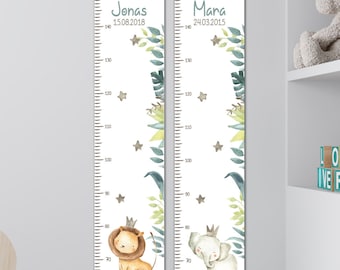Gepersonaliseerde houten groeimeter 65-150 cm, gepersonaliseerd met naam en motief, meetlat, doopcadeau, kinderkamer, verjaardag
