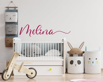 Adesivi murali e decalcomanie personalizzate con nomi, adesivi murali per camerette e asili nido. Adesivi con nomi, adesivi per porte, adesivi per porte, idee regalo.