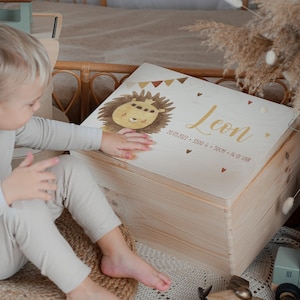 Caja de recuerdos de bebé personalizada con nombre, regalo de nacimiento, regalo de bautizo, caja de recuerdos bebé, regalo de bebé niña niño, caja de recuerdos