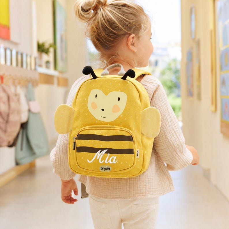 Kinderrucksack Tierform als Geschenkidee zum 3. Geburtstag, personalisiert mit Wunschname