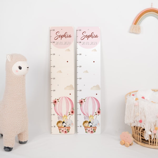 Kinder Messlatte personalisiert 65 -150cm, Messleiste, Taufgeschenk, Kinderzimmer, Geburtstagsgeschenk, Babygeschenk Geburt, Holzmesslatte