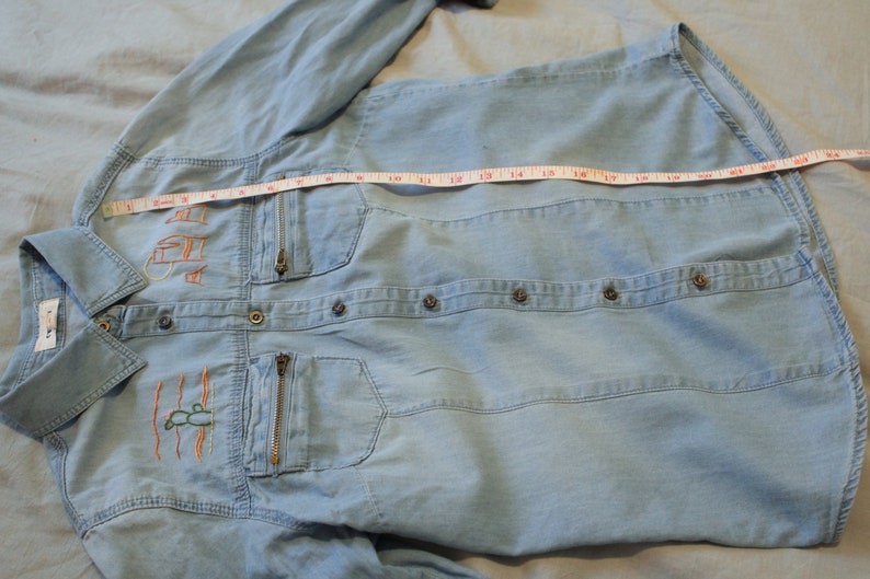 Hand-embroidered Desert One-of-a-Kind Button Down Shirt Sale