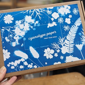 Solar Printing Kit, Cyanotype Kit, Solar Printing Paper, Botanical Craft Kit, Creative Kit, Based in the UK image 1