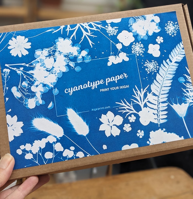 Solar Printing Kit, Cyanotype Kit, Solar Printing Paper, Botanical Craft Kit, Creative Kit, Based in the UK image 1