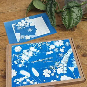 Solar Printing Kit, Cyanotype Kit, Solar Printing Paper, Botanical Craft Kit, Creative Kit, Based in the UK image 7