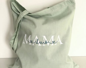 MAMA Est. Baumwolltasche l personalisiert l MOM l  Shopper l Baumwollbeutel l Geschenk l Mommybag