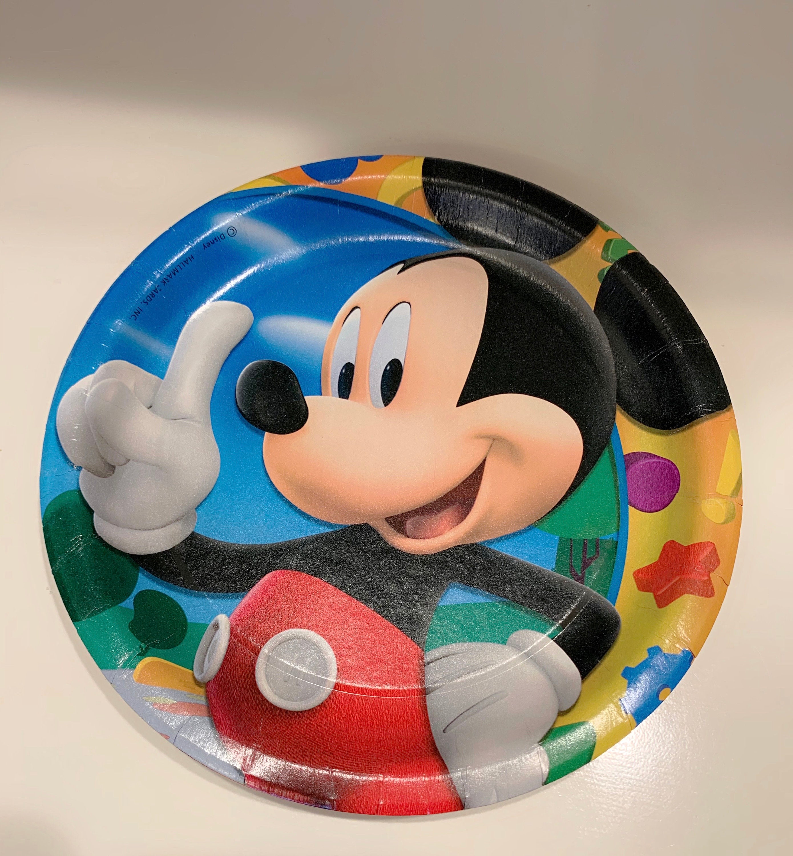 Disney Commemorative Series, Mickey Mouse Club 6.75 Appetizer Plate,  4-pack