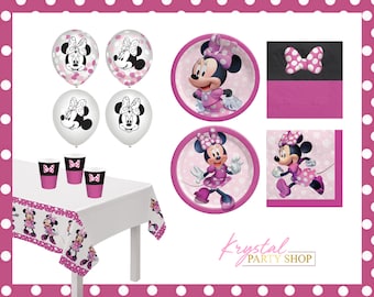 Kit de fiesta de cumpleaños de Minnie Mouse / Cumpleaños de niños / Cumpleaños de niña