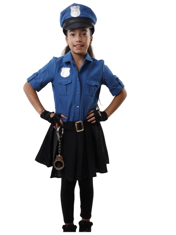 Kids Girl Cop Cutie Costume,Halloween Costume,Girl