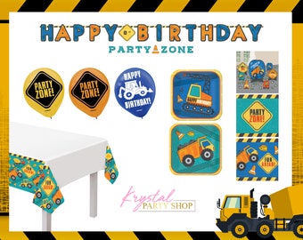 Construction Party Kit/ Birthday Party Construction Theme/ Boy Birthday