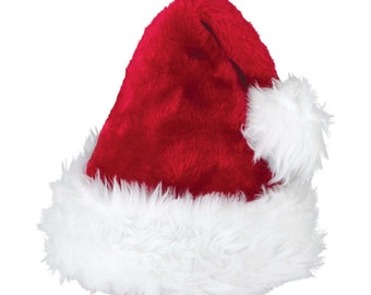 Deluxe Santa Hat Christmas Hat Santa Claus hat Red Hat