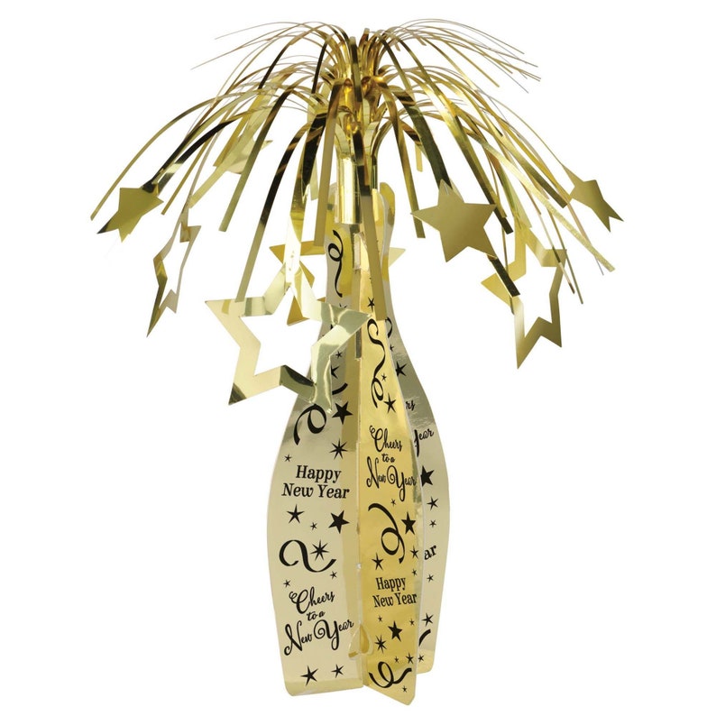 Champagne Bottle Centerpiece/ New Year Centerpieces image 1