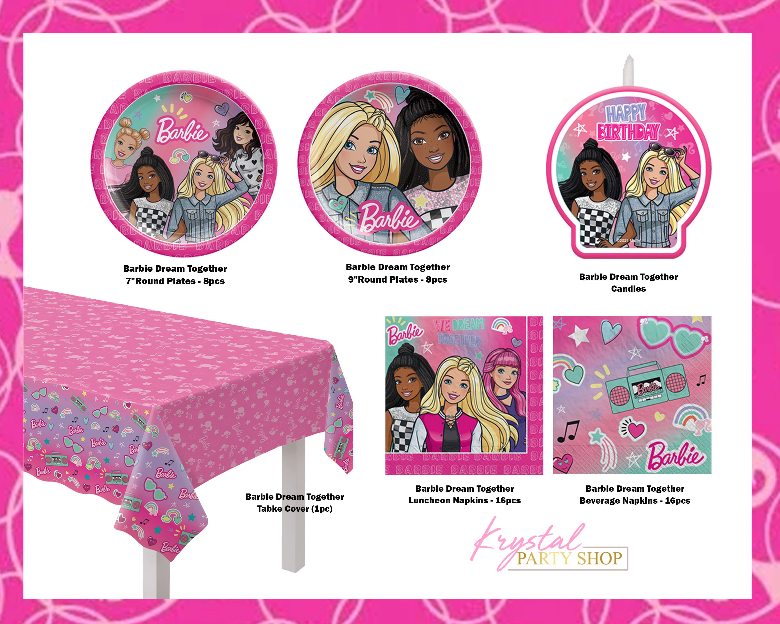 Barbie Dream Together Table Decorating Kit