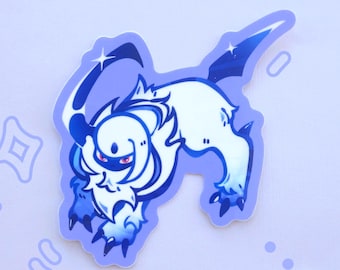 Protector misterioso, pegatina de vinilo ABSOL de cuerno afilado, troquelada